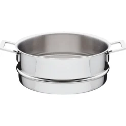 New Alessi Pots&Pans vegetable pan, 24 cm Silver-coloured