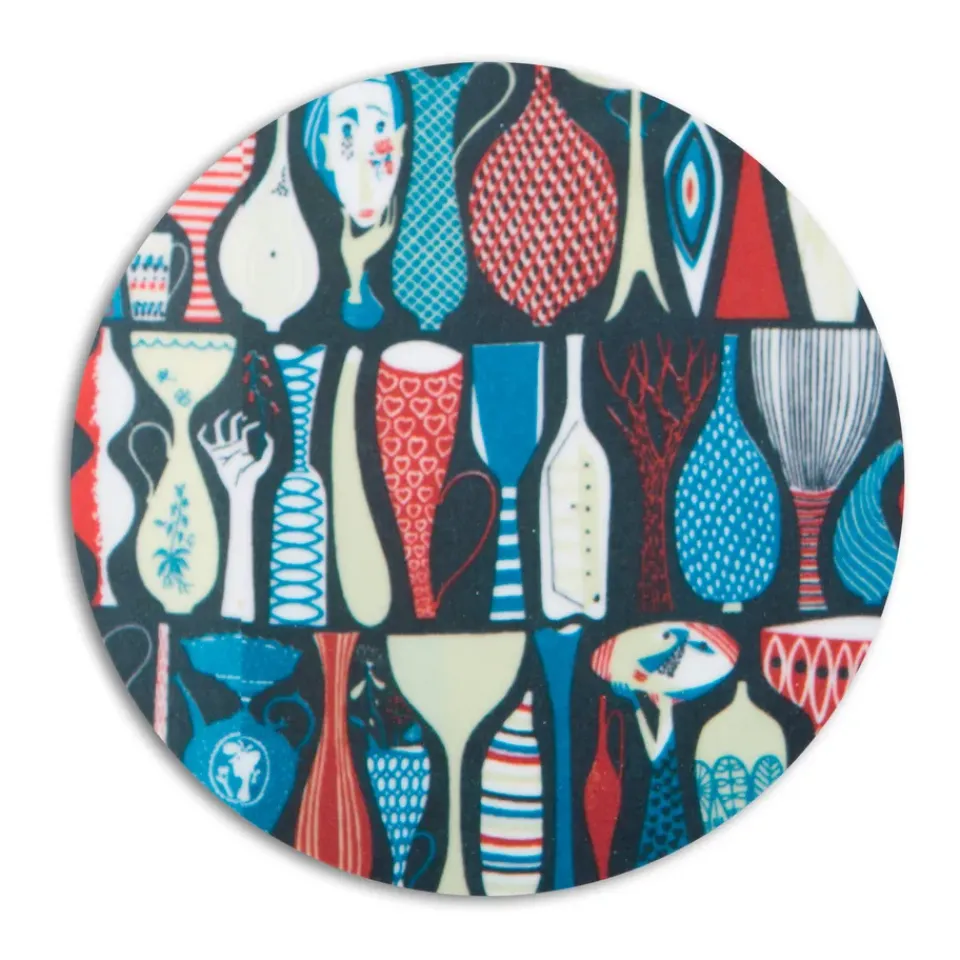 Hot Opto Design Pottery trivet, Ø 21 cm Multi
