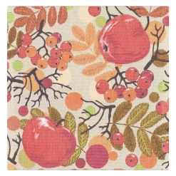 Linen & Cotton Napkins^Ekelund Linneväveri Äppelbär napkin 35x35 cm, multi Red