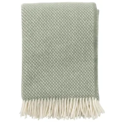 Wool Blankets & Throws^Klippan Yllefabrik Preppy throw, dusty Green