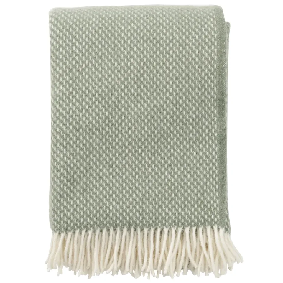 Wool Blankets & Throws^Klippan Yllefabrik Preppy throw, dusty Green