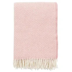 Wool Blankets & Throws^Klippan Yllefabrik Preppy throw, misty rose Pink