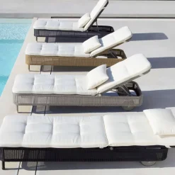 New Cane-line Presley sun lounger weave, Black