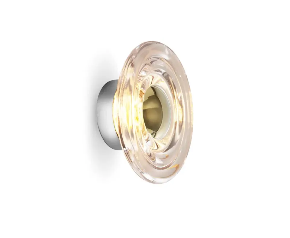 Reading Lamps|Wall Lights^Tom Dixon Press Surface wall lamp mini LED 21,5 cm, Clear Transparent