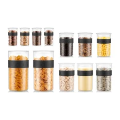 Hot Bodum Presso storage jar with lid 12 parts, Clear Transparent