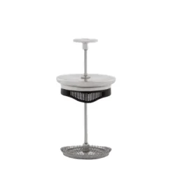 Hot Bialetti Preziosa coffee press 8 cups, Silver-black Silver-colouredBlack