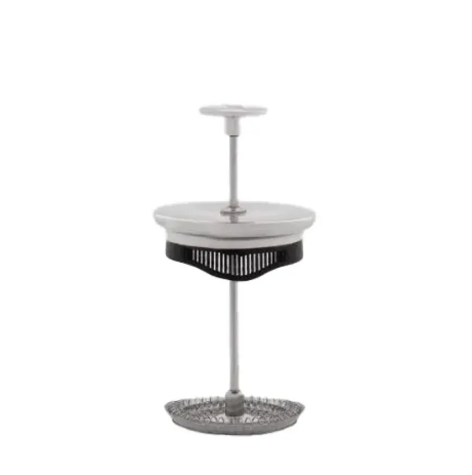 Hot Bialetti Preziosa coffee press 8 cups, Silver-black Silver-colouredBlack