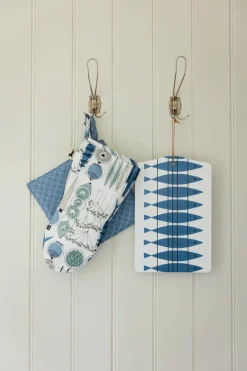 Oven Mitts, Gloves & Pot Holders^Almedahls Prickruta pot holder 23x23 cm, Blue