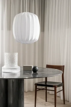 Lampshades^Watt & Veke Prisma lamp shade Ø45 cm linen, White