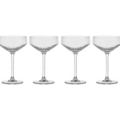 Sale Scandi Living Pristine champagne coupe glass 29 cl 4-pack, Clear Transparent