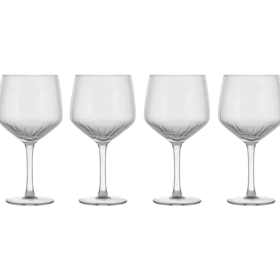 Long Drink & Highball Glasses|Cocktail & Martini Glasses^Scandi Living Pristine Gin & Tonic glass 64 cl 4-pack, Clear Transparent