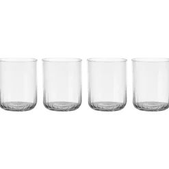 Drinking Glasses & Tumblers^Scandi Living Pristine tumbler glass 37 cl 4-pack, Clear Transparent
