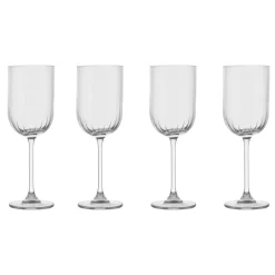 Wine Glasses^Scandi Living Pristine white wine glasses 32 cl 4-pack, Clear Transparent