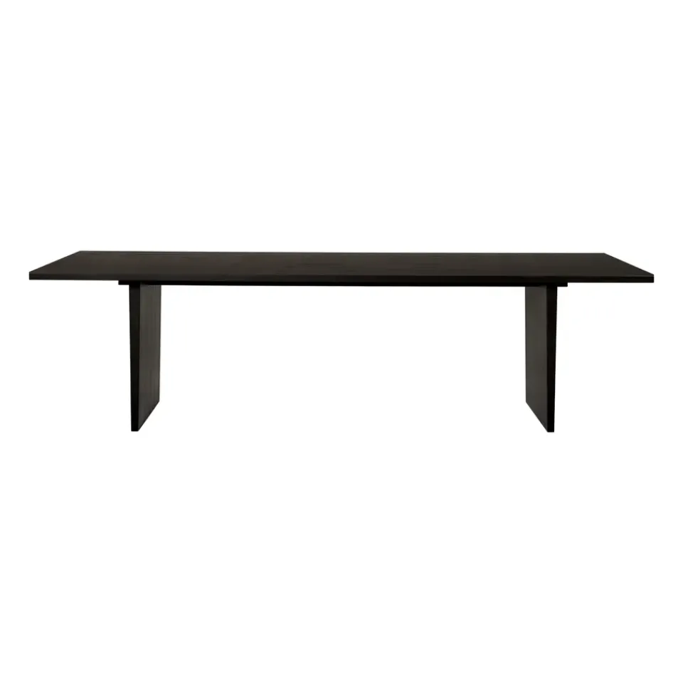 Dining Tables^GUBI Private dining room table 100x260 cm, Brown- stained oak Black
