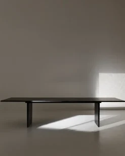Dining Tables^GUBI Private dining room table 100x260 cm, Brown- stained oak Black