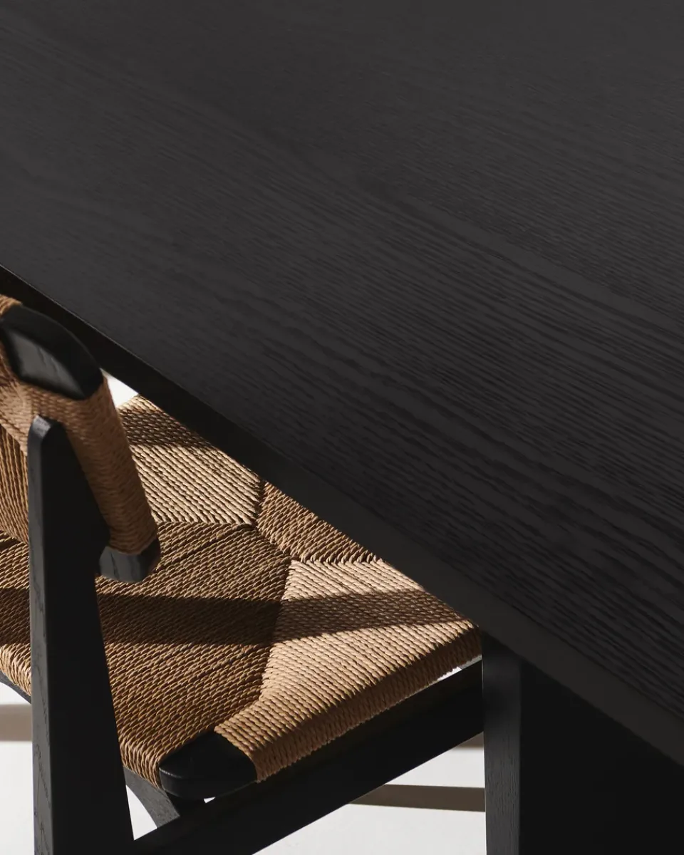 Dining Tables^GUBI Private dining room table 100x260 cm, Brown- stained oak Black
