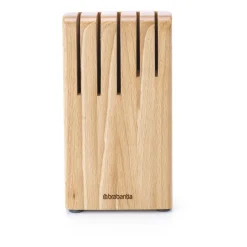Knife Storage & Holders|Knife Blocks^Brabantia Profile knife Block 22 cm, Wood Beige