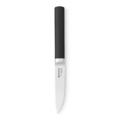 Outlet Brabantia Profile paring knife 22 cm, Black-stainless steel BlackSilver-coloured