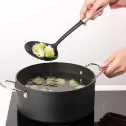 Spoons, Scoops & Ladles^Brabantia Profile skimmer non-stick, stainless steel Black