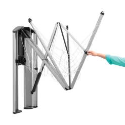 Brabantia Protective box/cover for WallFix clothesline, Brushed steel Silver-coloured