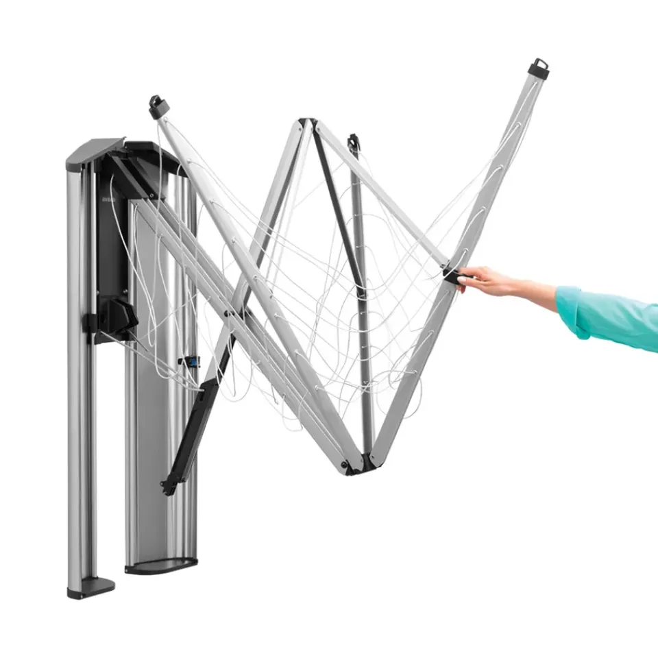 Brabantia Protective box/cover for WallFix clothesline, Brushed steel Silver-coloured
