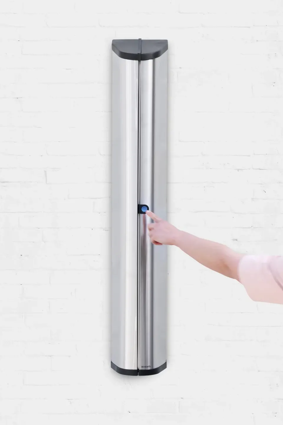 Brabantia Protective box/cover for WallFix clothesline, Brushed steel Silver-coloured