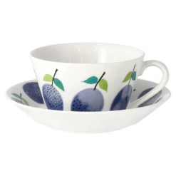 Sale Gustavsbergs Porslinsfabrik Prunus teacup with saucer Ø15,3 cm, 25 cl Multi