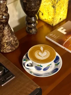 Sale Gustavsbergs Porslinsfabrik Prunus teacup with saucer Ø15,3 cm, 25 cl Multi