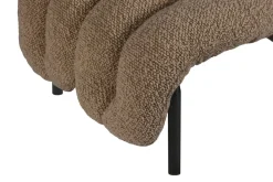 Best Hem Puffy lounge chair + ottoman, Sawdust-black grey BrownBlack