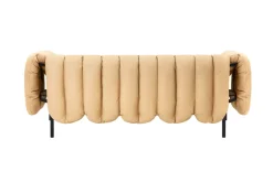 Sofas^Hem Puffy 2,5-seater sofa 205 cm, Sand leather-black grey BrownBlack