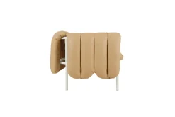 Discount Hem Puffy 2,5-seater sofa 205 cm, Sand leather-cream BrownWhite