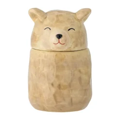 New Bloomingville Puk jar with lid Ø7 cm, Brown