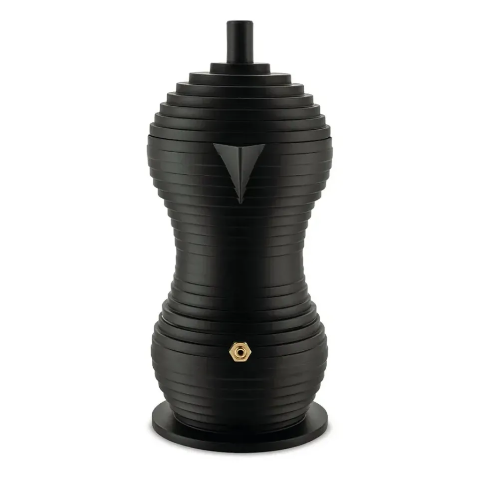 Coffee Presses & Makers^Alessi Pulcina espresso maker , 15 cl, 3 cups Black