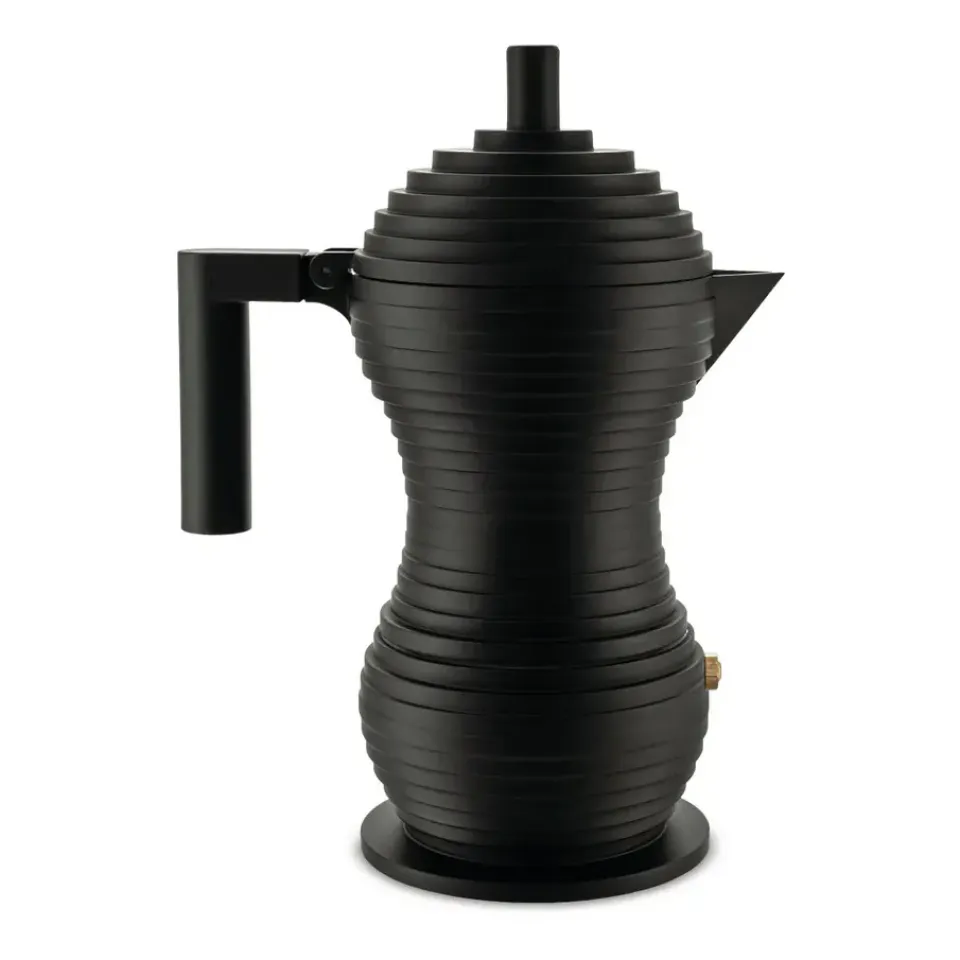 Coffee Presses & Makers^Alessi Pulcina espresso maker , 30 cl, 6 cups Black