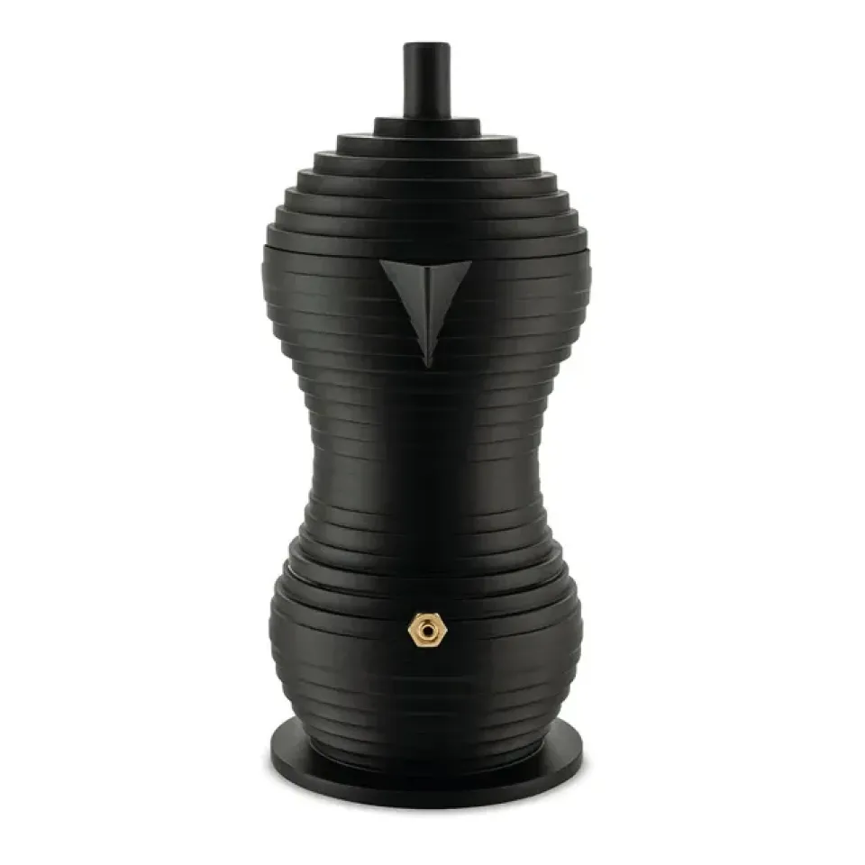 Coffee Presses & Makers^Alessi Pulcina espresso maker , 30 cl, 6 cups Black