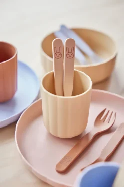 Children's Mugs|Plastic Cups^OYOY Pullo cup 2-pack, Taupe-vanilla BrownBeige
