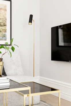 New By Rydéns Puls floor lamp, Matt Black