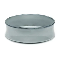 Salad Bowls^Serax Pure bowl glazed L 24 cm, Blue