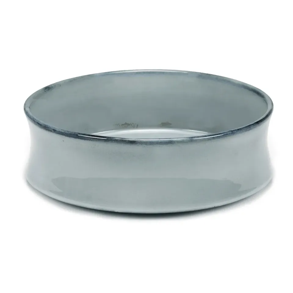 Salad Bowls^Serax Pure bowl glazed L 24 cm, Blue