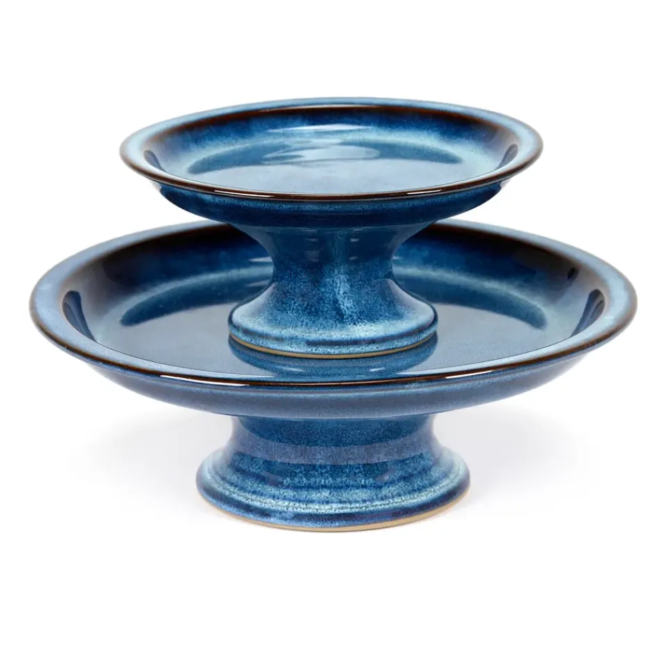 Discount Serax Pure cake plate glazed S 16.5 cm, Dark Blue