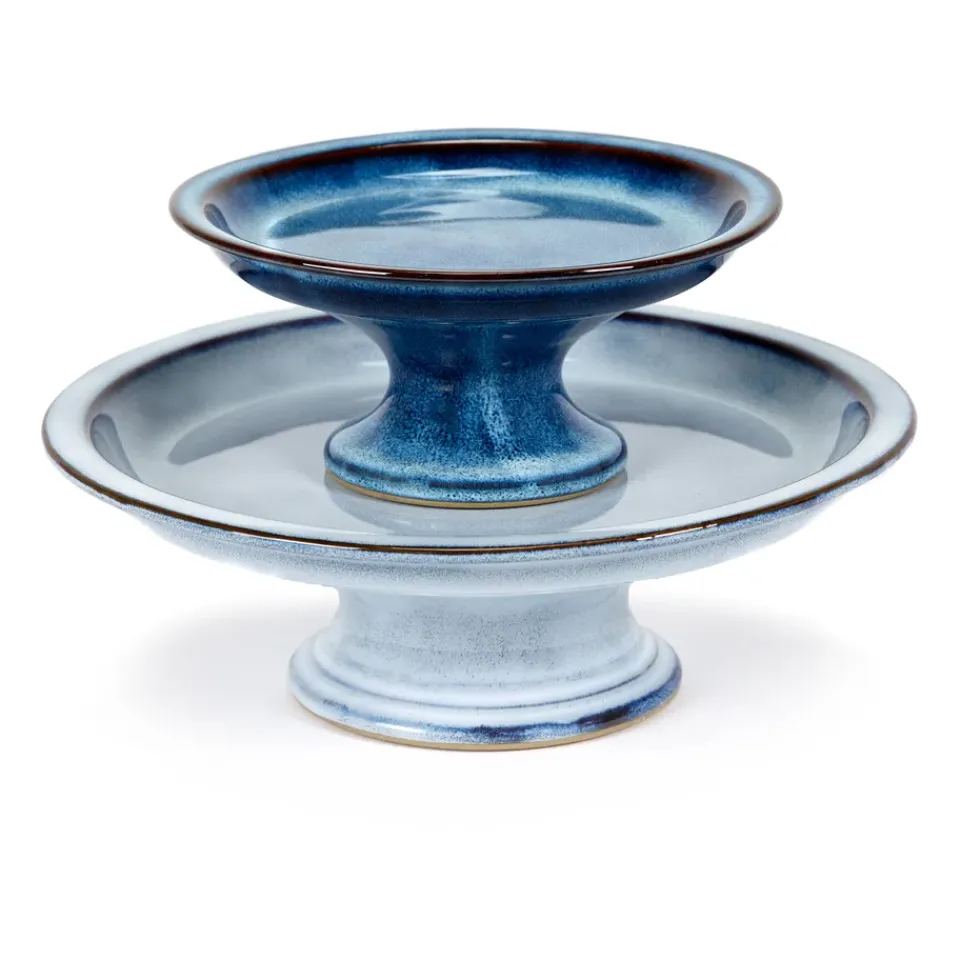 Discount Serax Pure cake plate glazed S 16.5 cm, Dark Blue