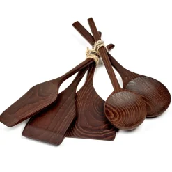 Online Serax Pure kitchen utensil set 5 pieces, dark box Brown