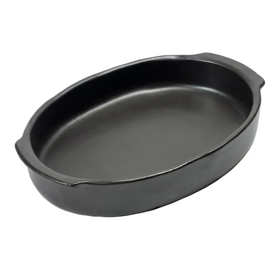 Sale Serax Pure oval oven form M, Black