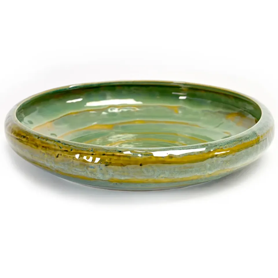 Salad Bowls^Serax Pure serving bowl 31 cm, sea Green