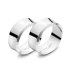 Best Georg Jensen Pyramid napkin ring, 2-pack Silver-coloured