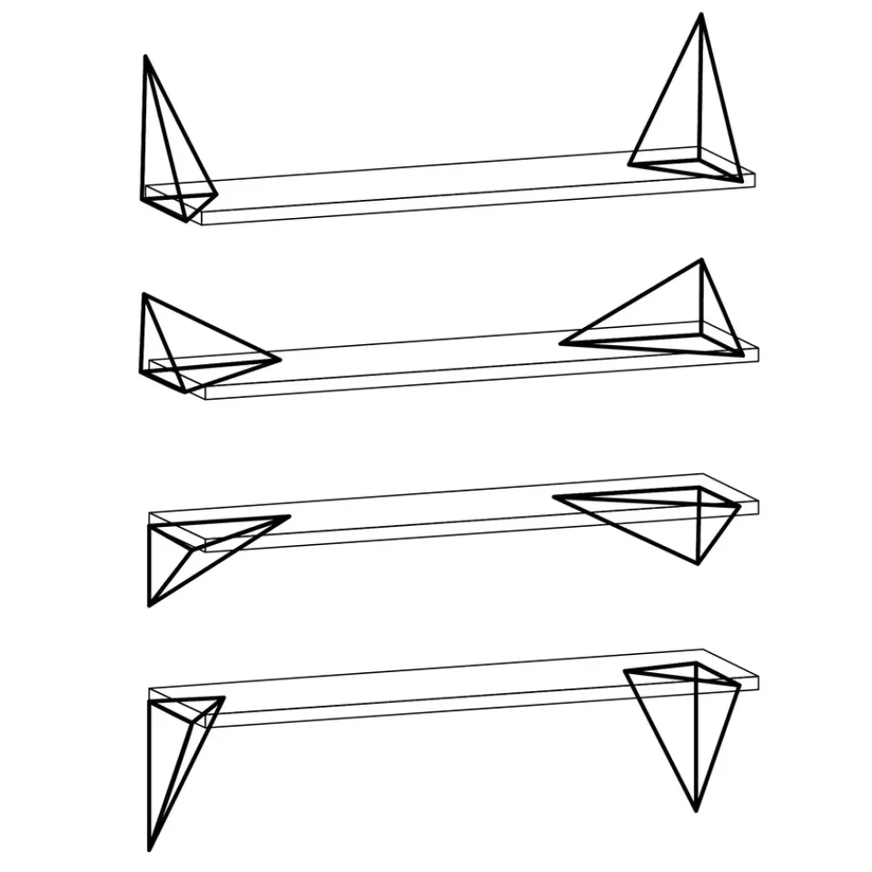 Shelves & Shelving Systems|Shelves & Shelving Systems^Maze Pythagoras brackets, 2-pack, Black