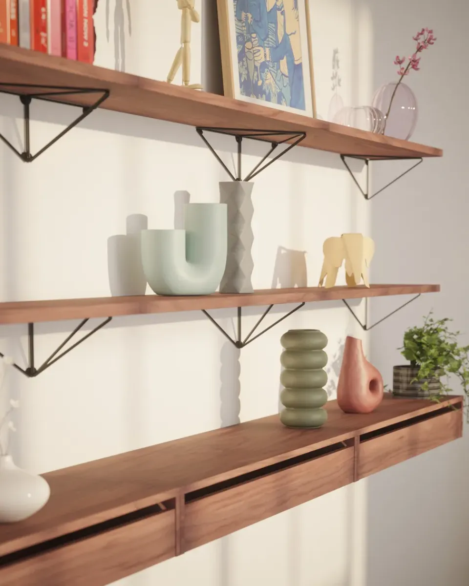 Shelves & Shelving Systems|Shelves & Shelving Systems^Maze Pythagoras brackets, 2-pack, Black