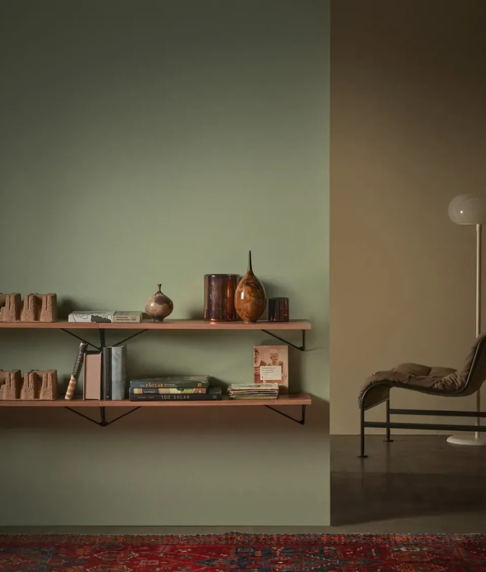 Hot Maze Pythagoras shelf, Large, walnut Brown