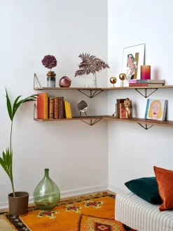 Hot Maze Pythagoras shelf, Large, walnut Brown