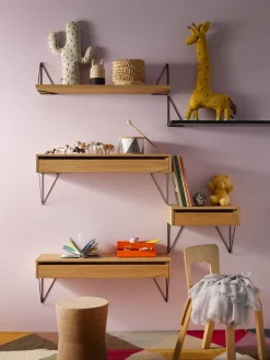 Online Maze Pythagoras shelf, oak Brown